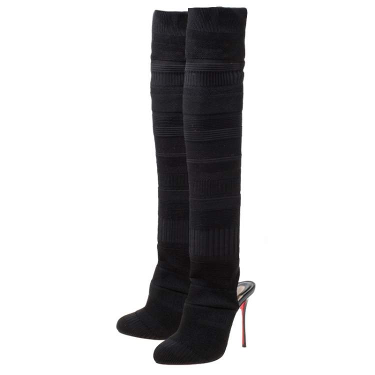 christian louboutin thigh high boots