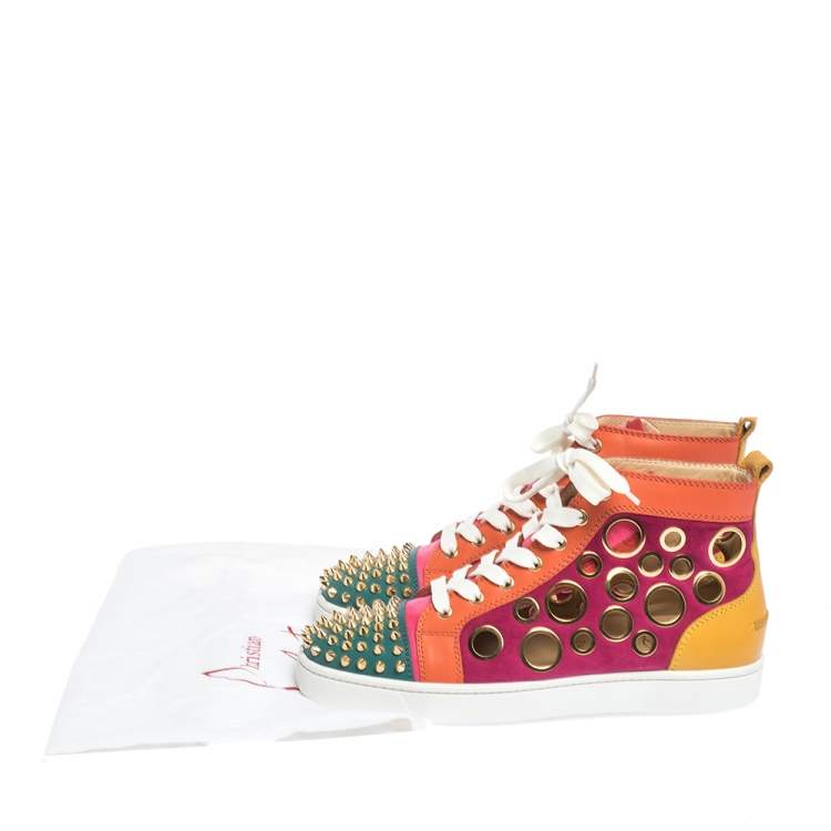 louboutin multicolor spikes