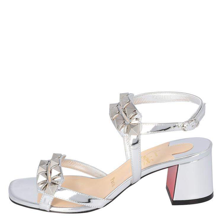 Christian louboutin block heel on sale sandal