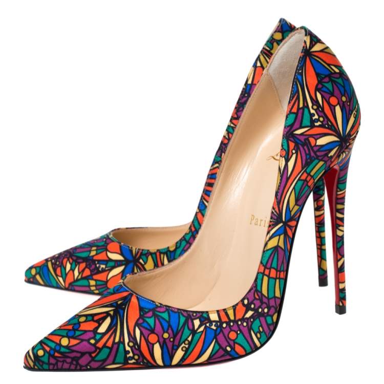 multicolor christian louboutin heels