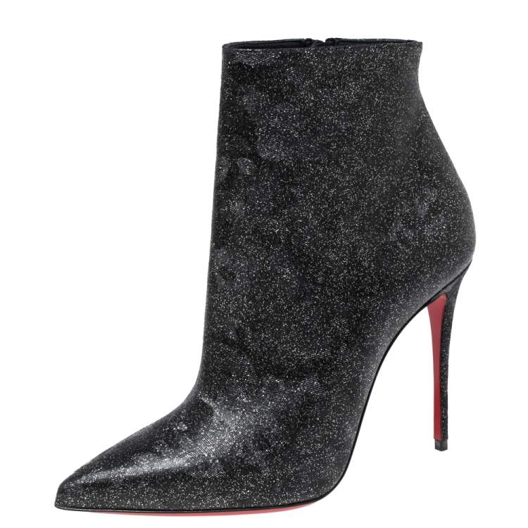 christian louboutin glitter boots