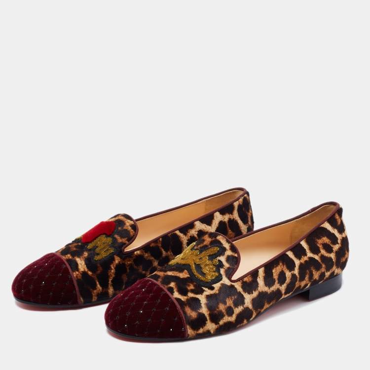 Leopard print hot sale smoking slippers