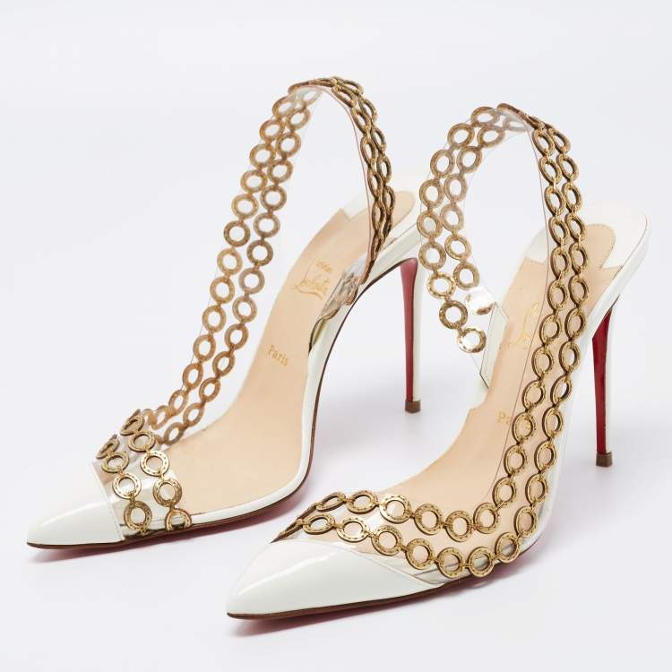 Christian louboutin outlet white gold