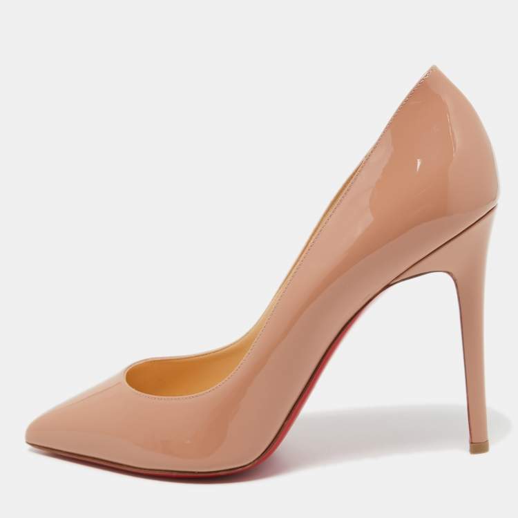 Pre Owned Christian Louboutin Pink Patent Leather Pigalle Pumps Size 41