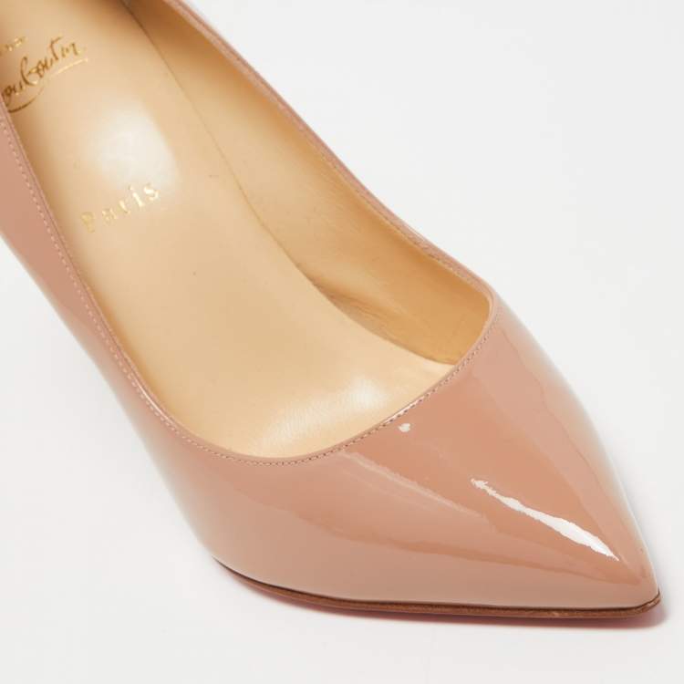 Pre Owned Christian Louboutin Pink Patent Leather Pigalle Pumps Size 41