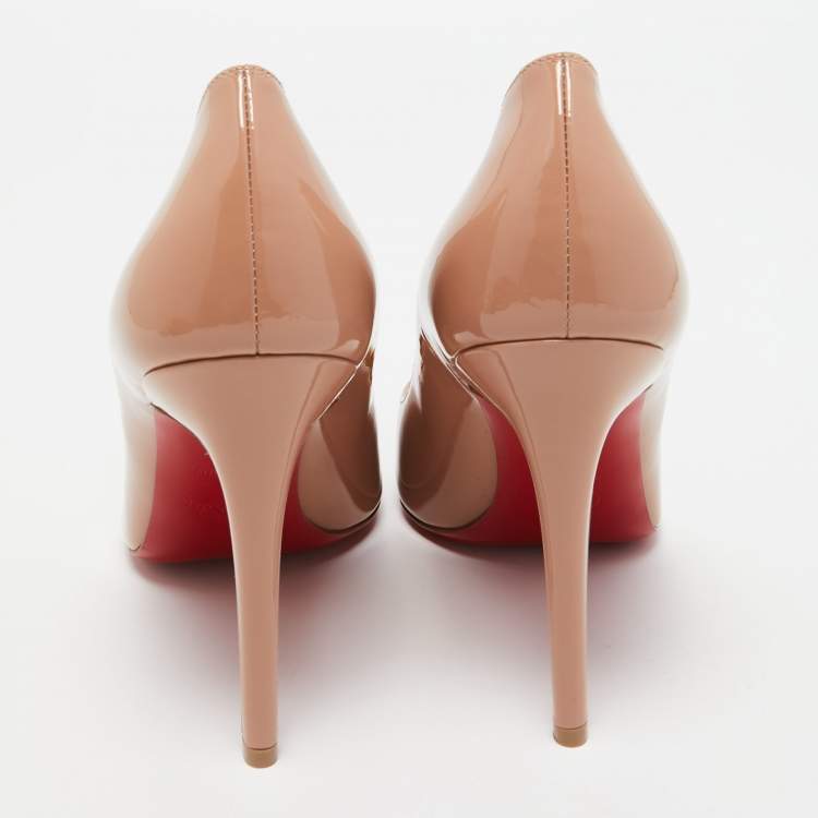 Pre Owned Christian Louboutin Pink Patent Leather Pigalle Pumps Size 41