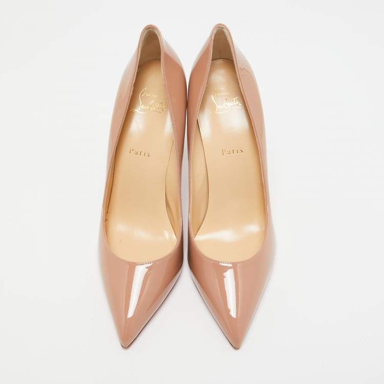 Pre Owned Christian Louboutin Pink Patent Leather Pigalle Pumps Size 41