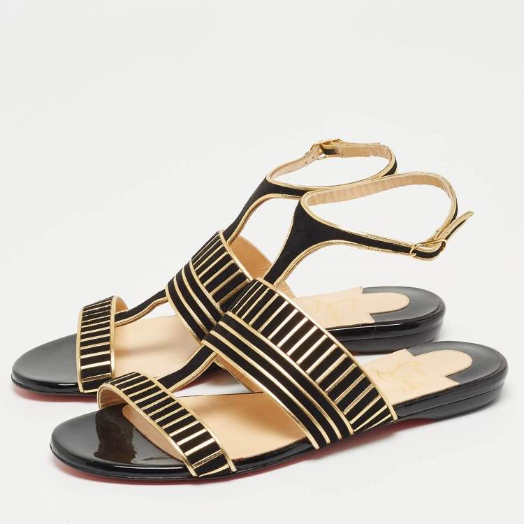 Christian louboutin flat online sandals