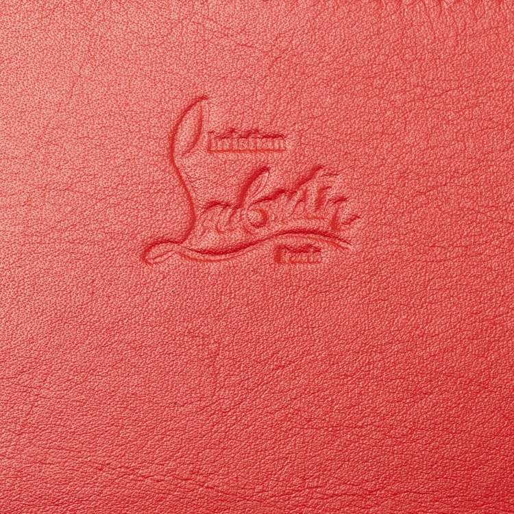 Pre Owned Christian Louboutin Blue Leather Studded iPad Case