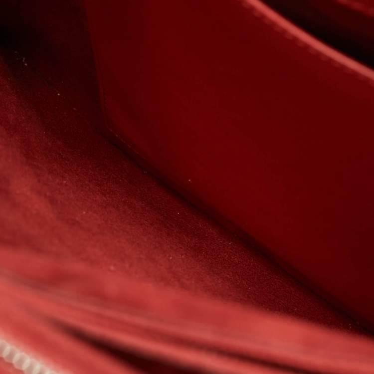 Pre Owned Christian Louboutin Two Tone Leather and Patent Large Paloma Tote