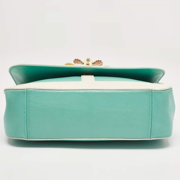 Pre Owned Christian Louboutin Tri Color Leather Sweet Charity Shoulder Bag