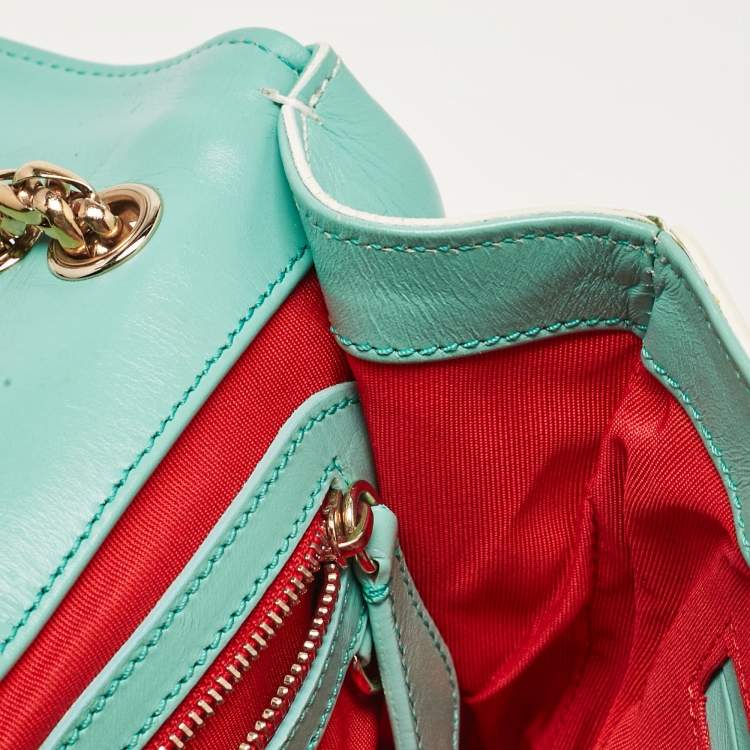 Pre Owned Christian Louboutin Tri Color Leather Sweet Charity Shoulder Bag