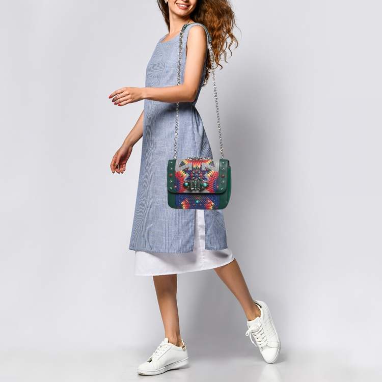 Pre Owned Christian Louboutin Multicolor Leather Sweet Charity Shoulder Bag
