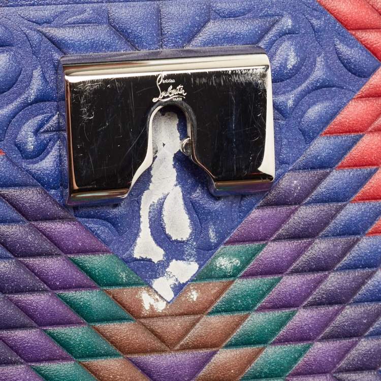 Pre Owned Christian Louboutin Multicolor Leather Sweet Charity Shoulder Bag