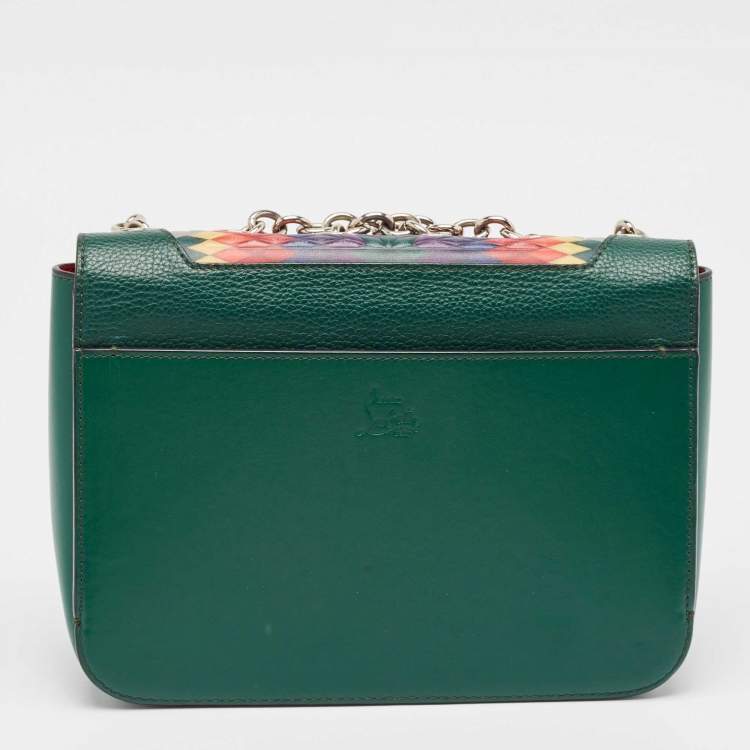 Pre Owned Christian Louboutin Multicolor Leather Sweet Charity Shoulder Bag