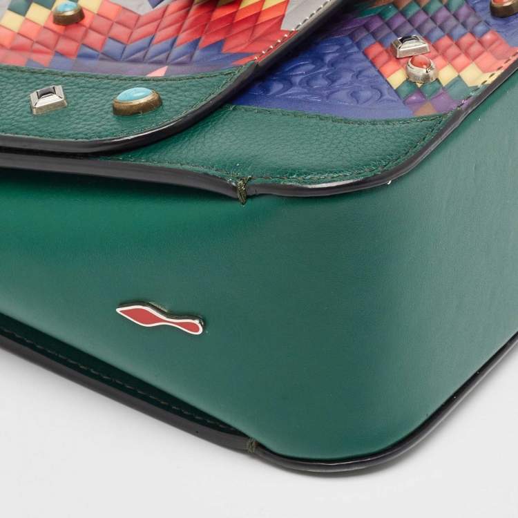 Pre Owned Christian Louboutin Multicolor Leather Sweet Charity Shoulder Bag