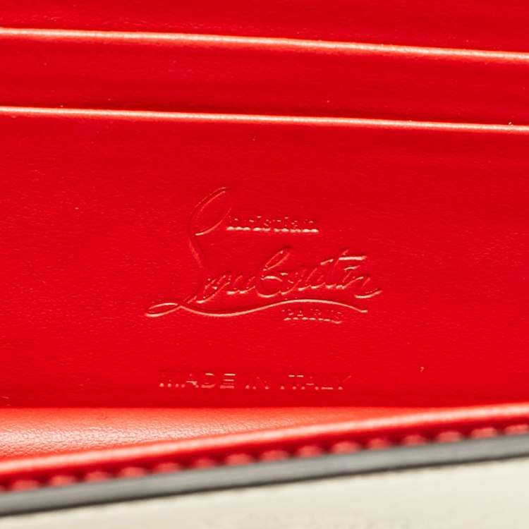 Pre Owned Christian Louboutin Gold Leather Loubi54 Clutch Bag