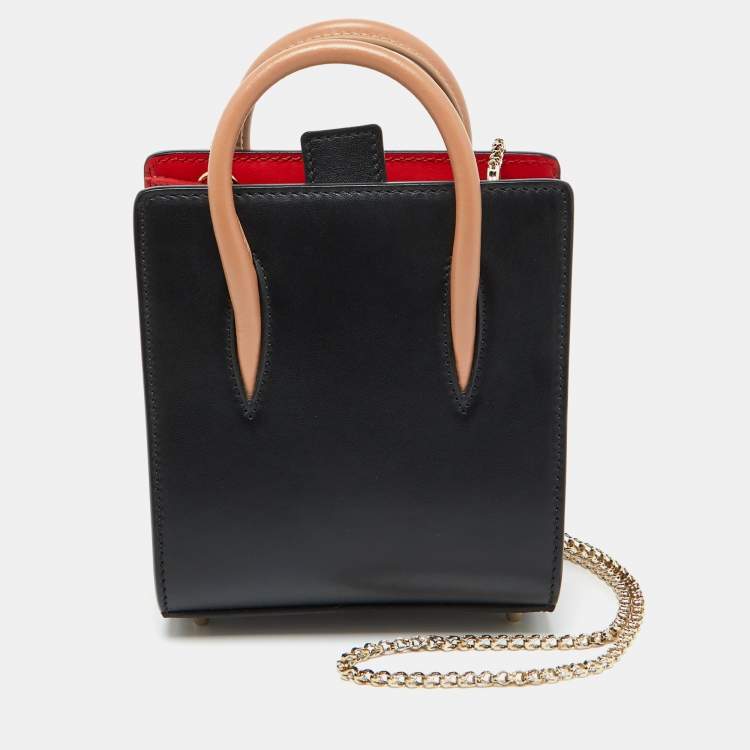 Christian Louboutin Black Leather Nano 2Way Spike Paloma Tote Christian  Louboutin | TLC