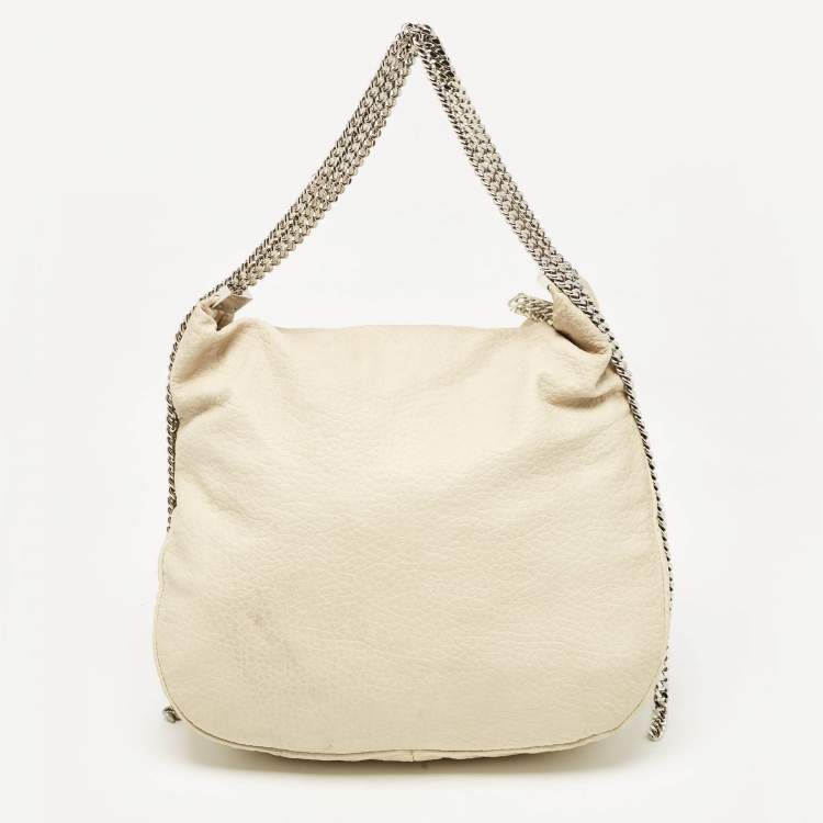 Pre Owned Christian Louboutin Cream Leather Mariana Hobo