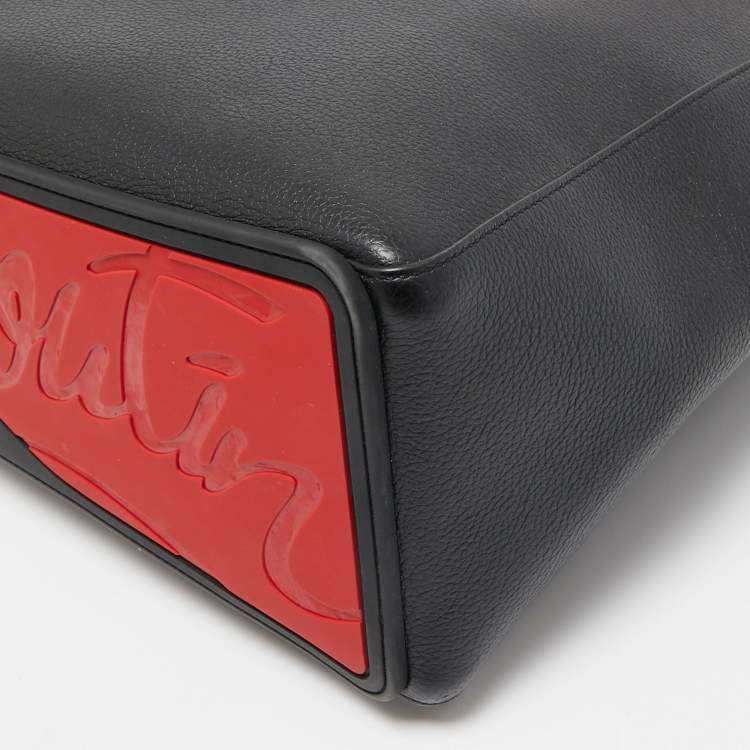 Pre Owned Christian Louboutin Black Leather Casado Tote