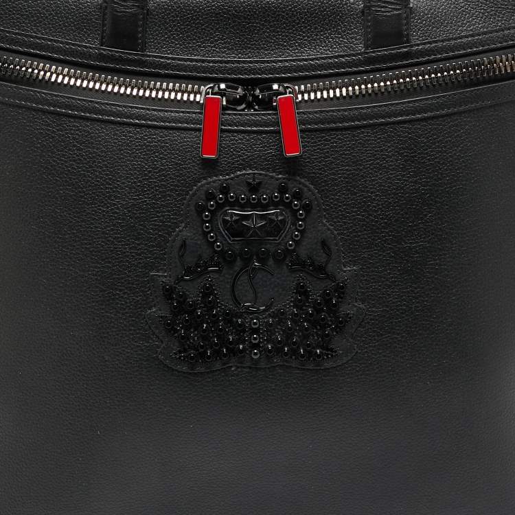 Pre Owned Christian Louboutin Black Leather Casado Tote