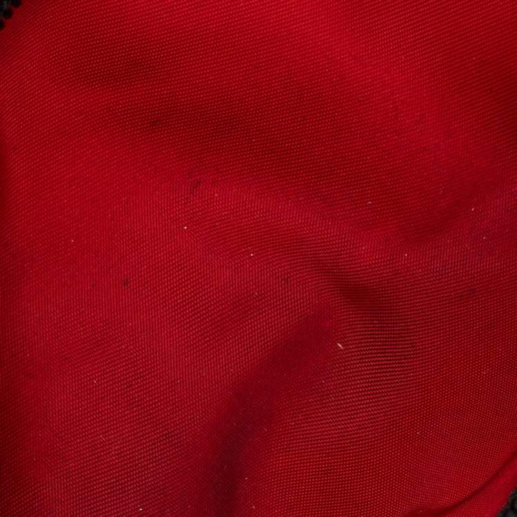 Pre Owned Christian Louboutin Black Textured Rubber Blaster Toiletry Pouch