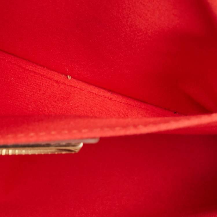 Pre Owned Christian Louboutin Beige Leather Spike Clutch Bag