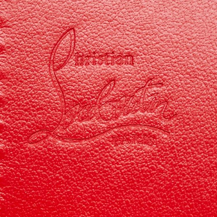 Pre Owned Christian Louboutin White Toile Monogram Coated Canvas and Leather Cabata Tote