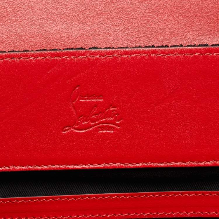 Pre Owned Christian Louboutin Olive Green/BlackLeather and Rubber Explorafunk Backpack