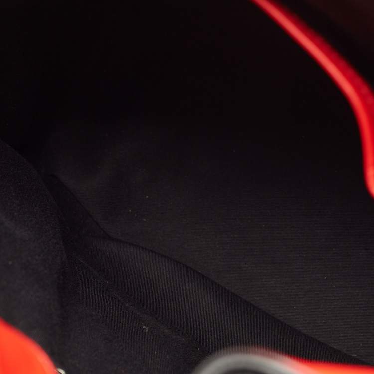 Pre Owned Christian Louboutin Black Leather and Rubber Explorafunk Backpack
