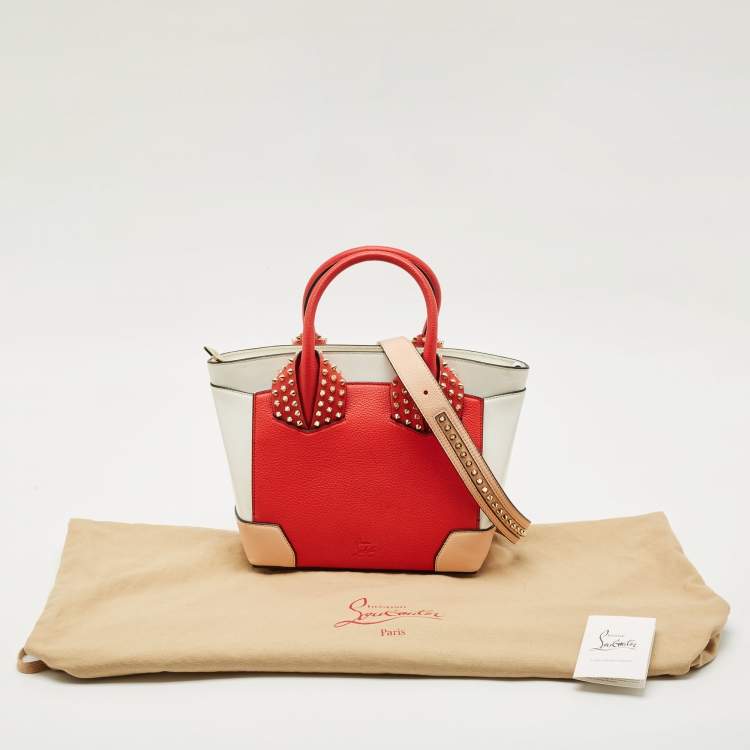 Pre Owned Christian Louboutin Tricolor Leather Small Eloise Satchel