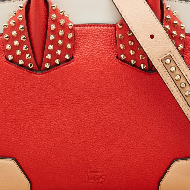 Pre Owned Christian Louboutin Tricolor Leather Small Eloise Satchel