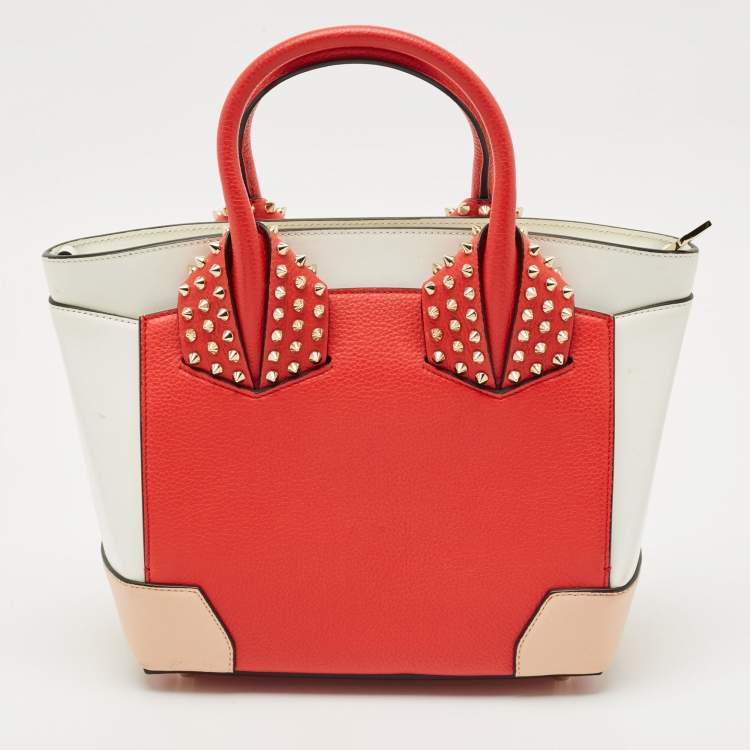 Pre Owned Christian Louboutin Tricolor Leather Small Eloise Satchel