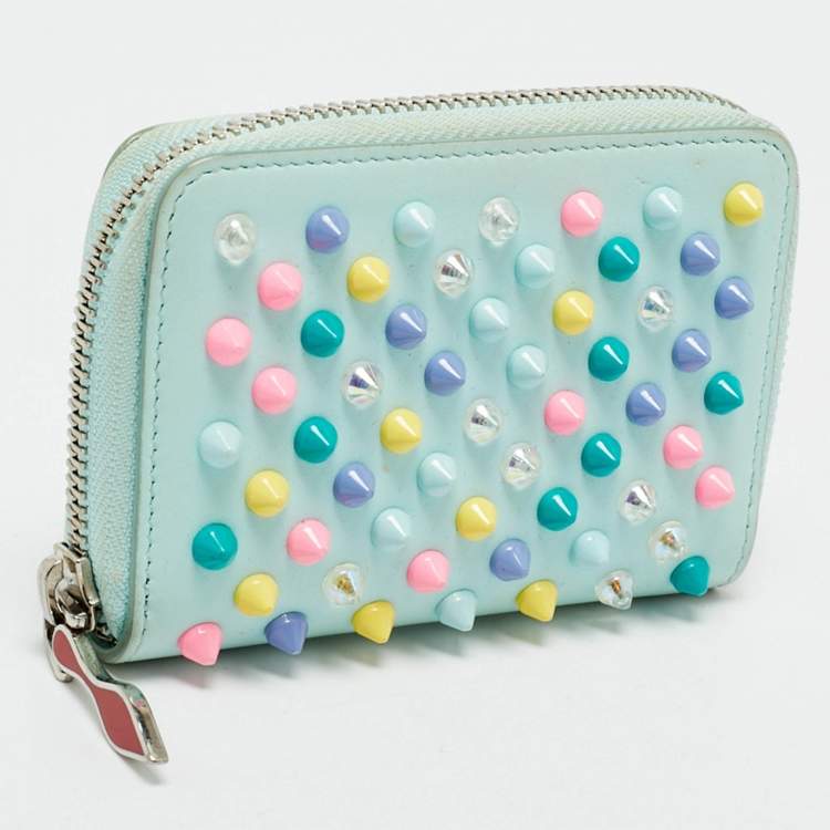 Pre Owned Christian Louboutin Multicolor Leather Panettone Coin Purse