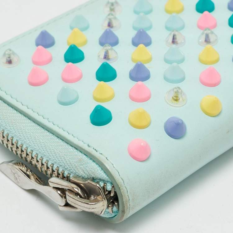 Pre Owned Christian Louboutin Multicolor Leather Panettone Coin Purse