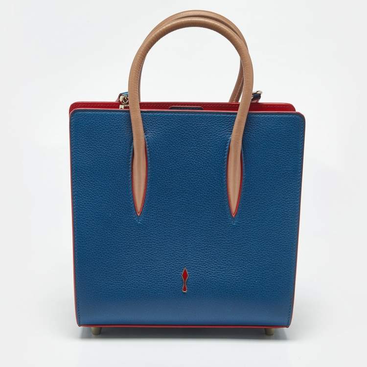 Pre Owned Christian Louboutin Multicolor Leather and Calf Hair Small Paloma Tote 