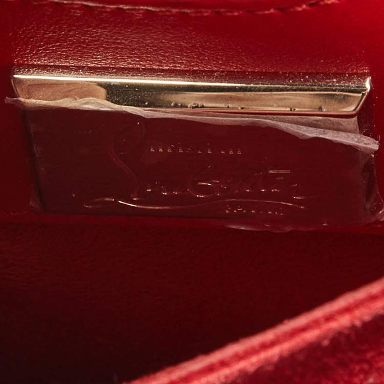 Pre Owned Christian Louboutin Multicolor Leather and Calf Hair Small Paloma Tote 