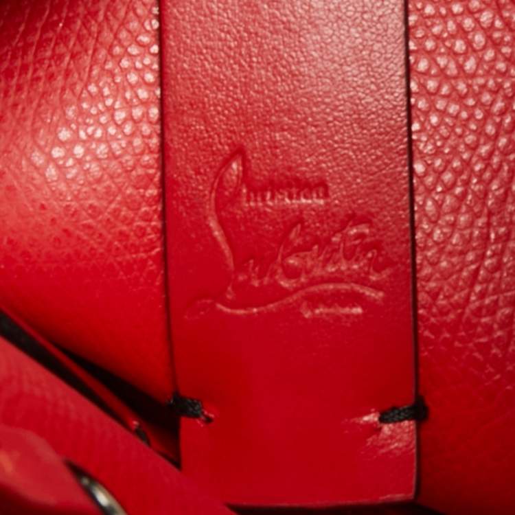 Pre Owned Christian Louboutin Black Leather Mini N/S Cabata Tote