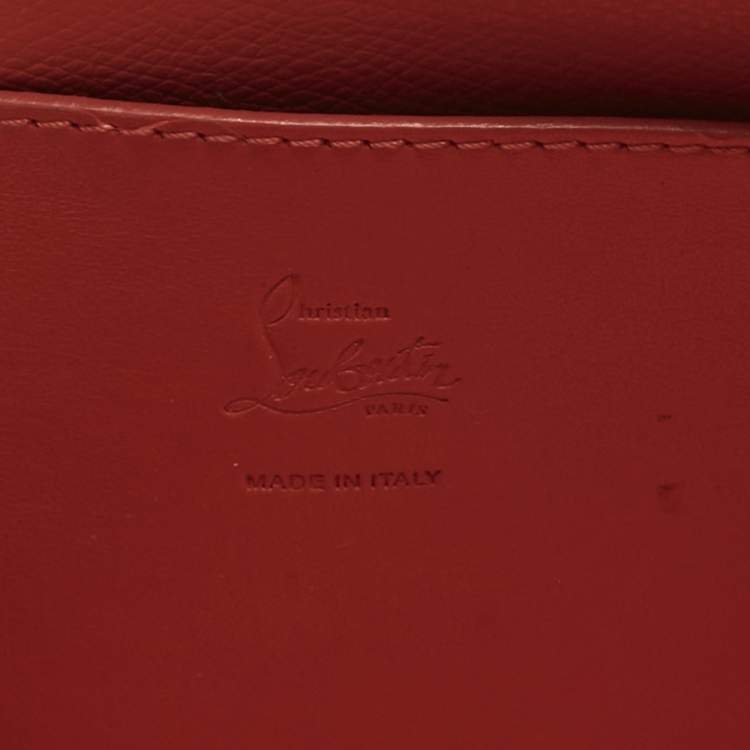 Pre Owned Christian Louboutin Black Croc Embossed Leather Cabarock Shopper Tote