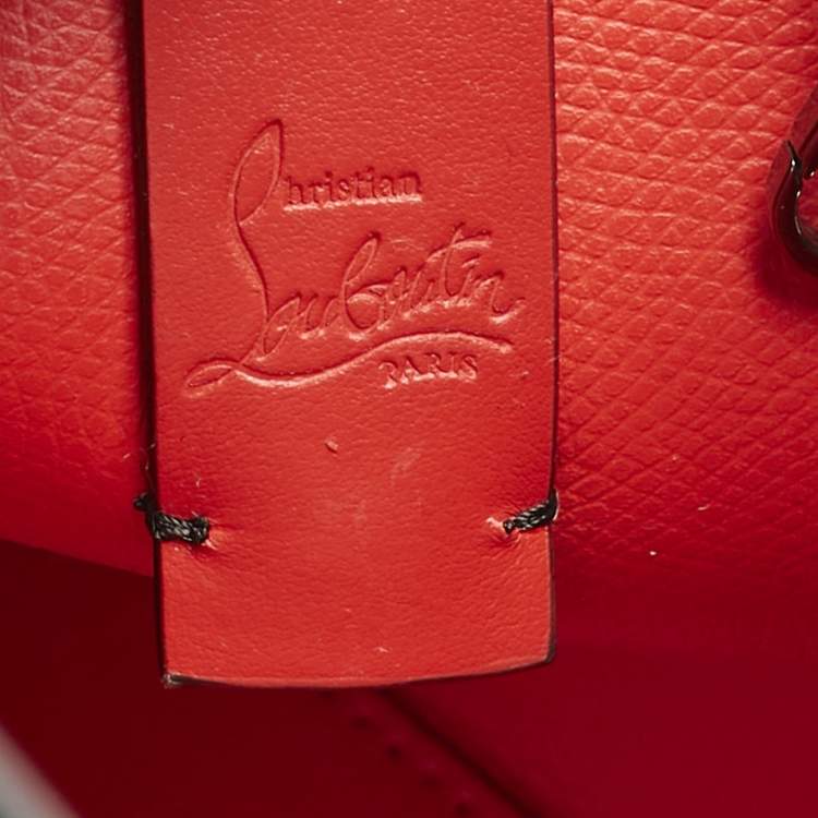 Pre Owned Christian Louboutin Black Leather Mini N/S Cabata Tote
