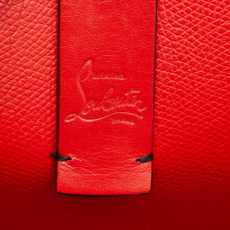 Pre Owned Christian Louboutin Black Leather Large Love Cabata Tote