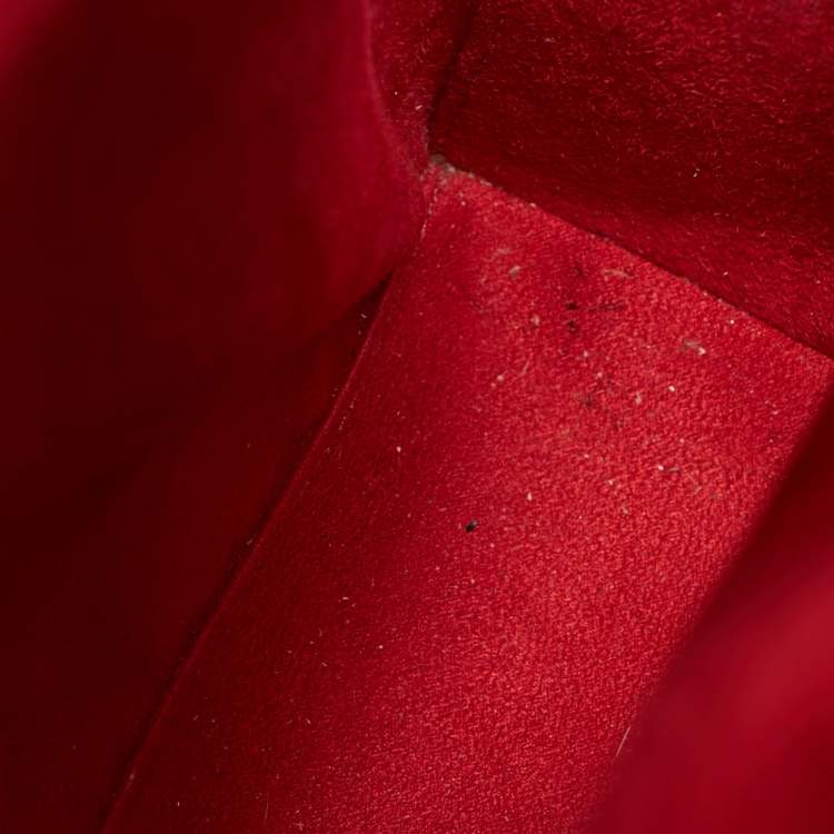 Pre Owned Christian Louboutin Paloma Medium Black/Beige Leopard Print Patent and Leather Tote