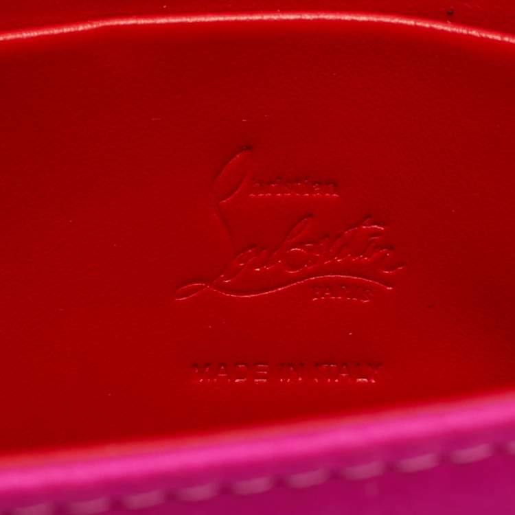 مملوكة مسبقًا Christian Louboutin Loubi54 Pink Satin Clutch Bag