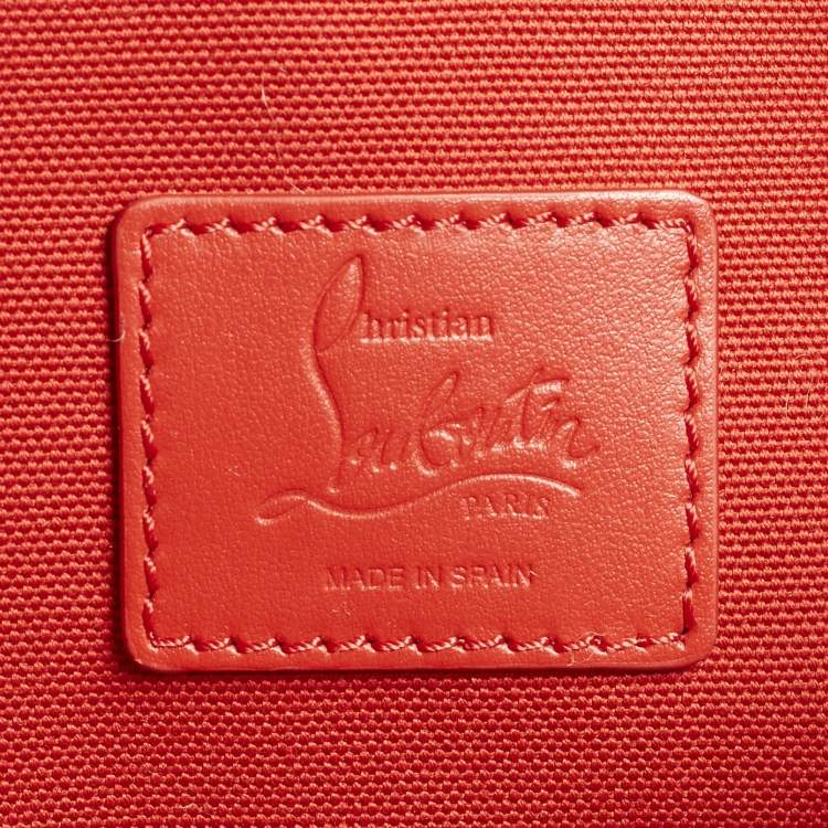 Pre Owned Christian Louboutin By My Side Beige Jute Tote