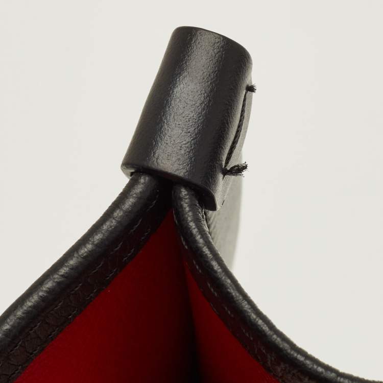 Pre Owned Christian Louboutin By My Side Large Black Leather Tote