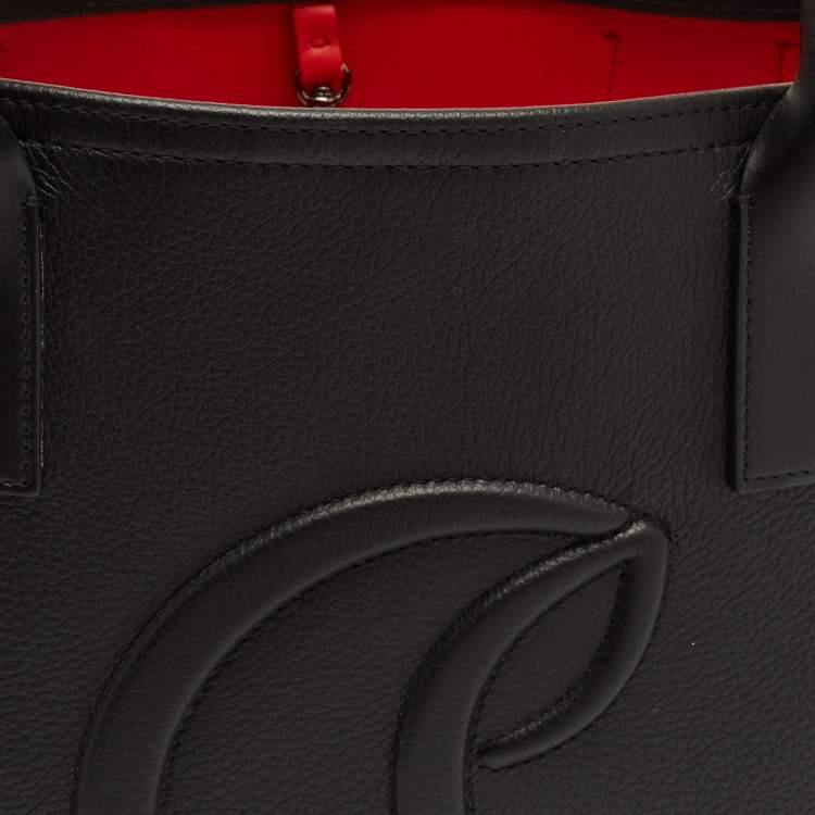 Pre Owned Christian Louboutin By My Side Large Black Leather Tote