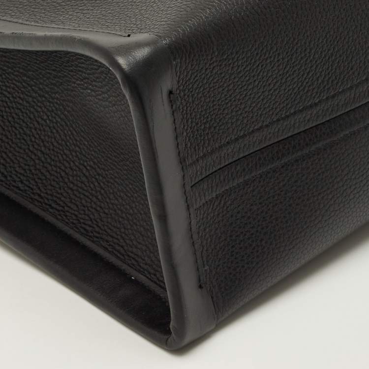 Pre Owned Christian Louboutin By My Side Large Black Leather Tote