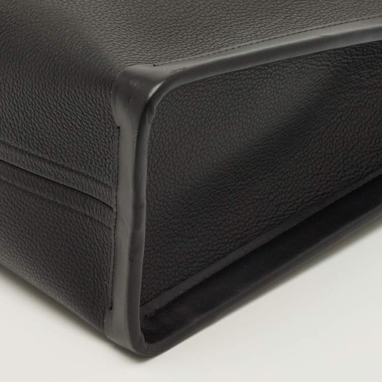 Pre Owned Christian Louboutin By My Side Large Black Leather Tote