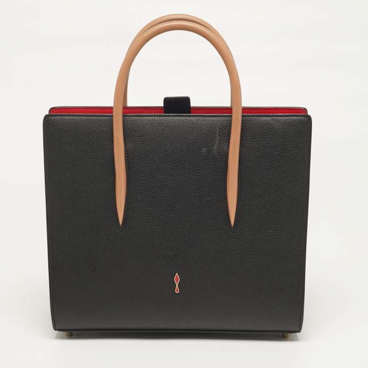 Pre Owned Christian Louboutin Paloma Medium Multicolor Mixed Leather Tote