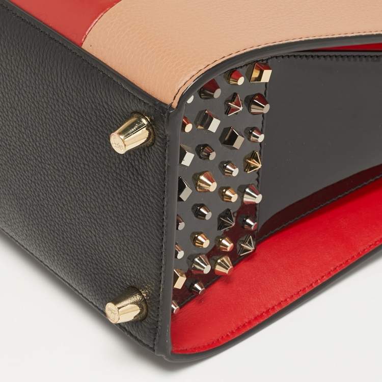 Pre Owned Christian Louboutin Paloma Medium Multicolor Mixed Leather Tote